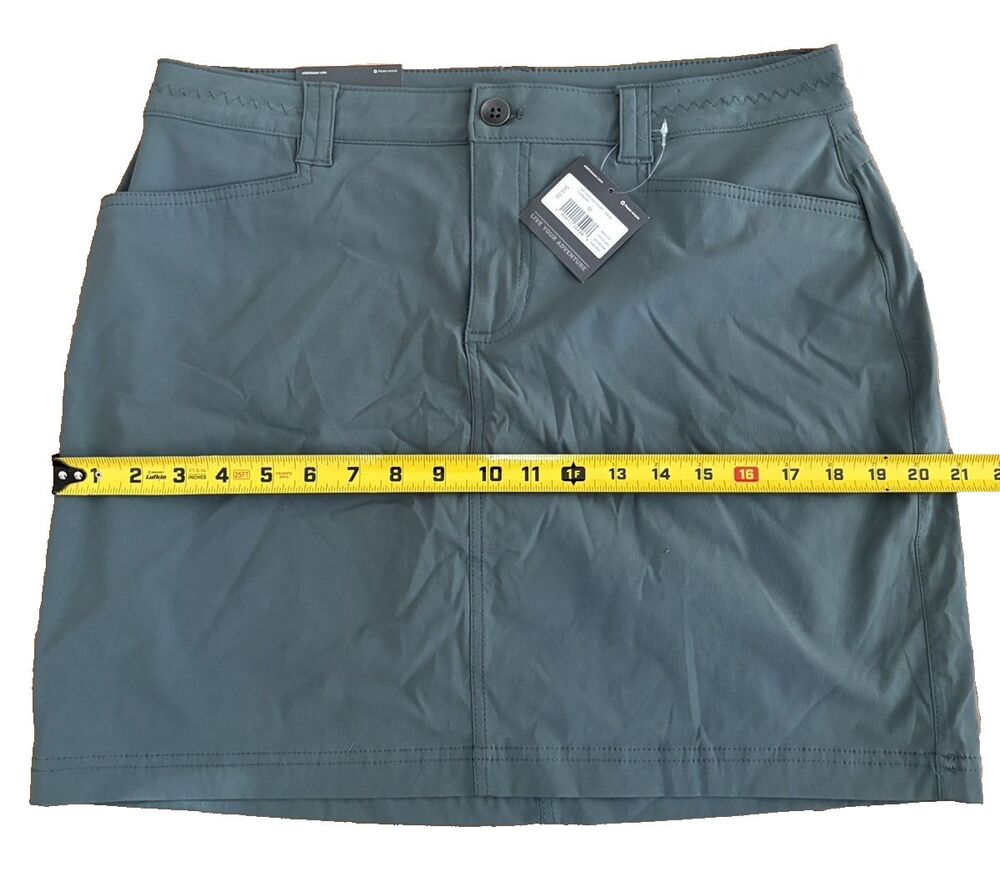Eddie Bauer Horizon Skort Skirt Women's Size 10 Slightly Curvy Evergreen NWT